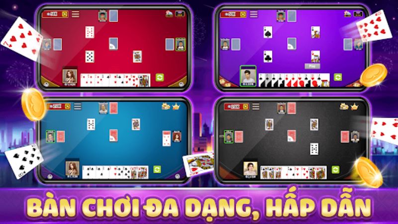 hệ thống bàn chơi đa dạng tại game bài nhất lộc shbet