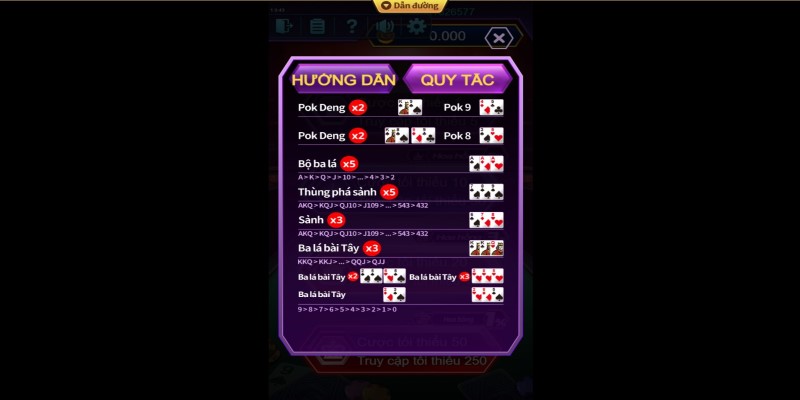 Luật chơi game bài Pok Deng Shbet đầy đủ chuẩn xác