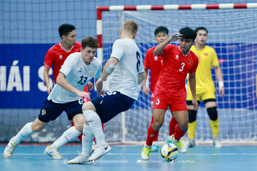 U19 Futsal Việt Nam Xuất Sắc Cầm Hòa U19 Futsal Nga Với Tỷ Số 2-2