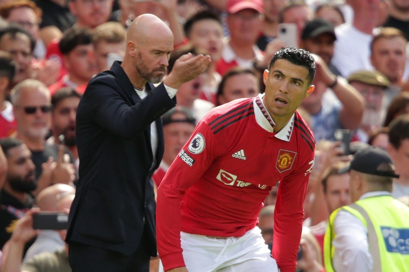 Ten Hag được cho là loại Ronaldo nhằm thể hiện quyền lực tại Man Utd, bất chấp sự nỗ lực trên sân cũng như trong buổi tập của cầu thủ này. 